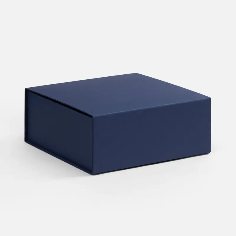 Коробка складная Quadra Fold, темно-синяя Коробка складная Quadra Fold, темно-синяя