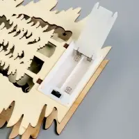 Подвеска световая &laquo;Снегурочка&raquo;, 16&times;3&times;22.5 см, 6 LED, от батареек, свечение тёплое белое