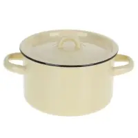 Кастрюля эмалированная, 1.5 л, d=15 см, цилиндрическая, цвет МИКС