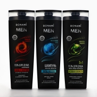 Гель для душа 3в1 For men, активная свежесть, 400 мл, BONAMI