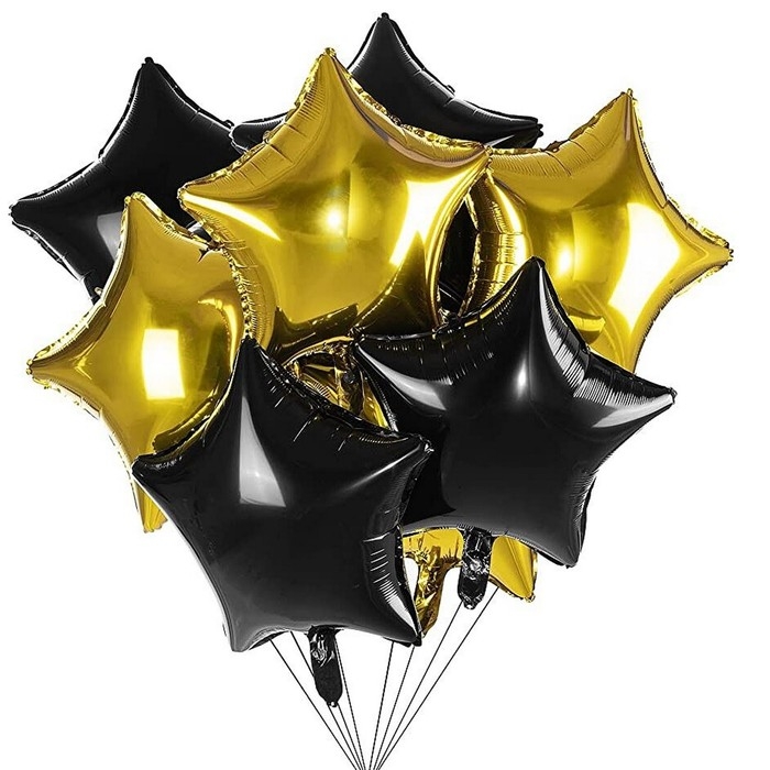 Набор фольгированных шаров 18 Набор фольгированных шаров 18" «Звёзды», 10 шт.