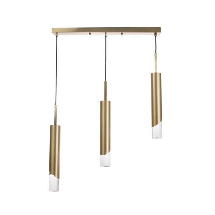 Светильник BayerLux Подвес BayerLuxной Светильник BayerLux Подвес BayerLuxной "Комус" 3хLED 18Вт 4000К золото 50х5х30-180см
