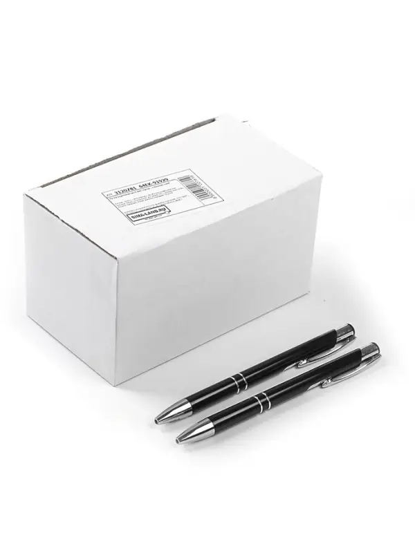 Ручка под логотип Calligrata, шариковая, автоматическая, синий стержень, узел 0.7 мм, корпус чёрный