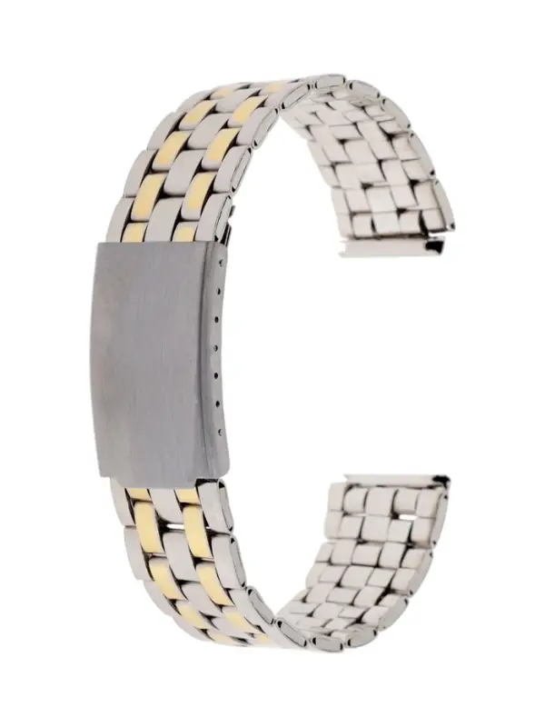 Ремешок для часов &laquo;Соломон&raquo;, 18 мм, металл, длина 18 см, цвет золото-хром