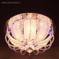 Люстра с ПДУ "Кассия" 4х40Вт E27+RGB хром 40х40х26 см BayerLux