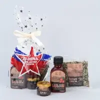 Набор: чай варенье бальзам "23 февраля" в пакете