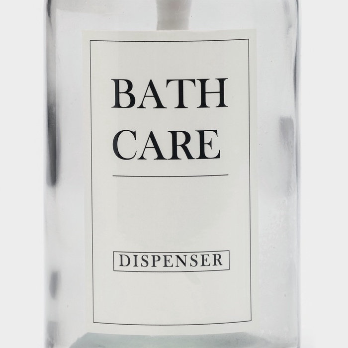 Дозатор для мыла, стеклянный, прозрачный Дозатор для мыла, стеклянный, прозрачный