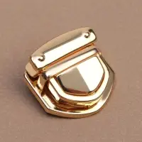 Застёжка для сумки, 3.3×3 см, цвет золотой