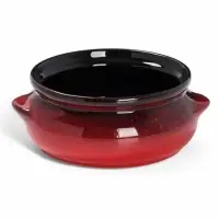 Горшочек для запекания Борисовская керамика &laquo;Красная&raquo;, 700 мл, 18&times;16.5&times;9 см, красный