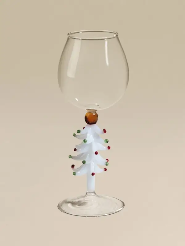 Бокал для вина Бокал для вина "Елочный", белый 8х20,5 см