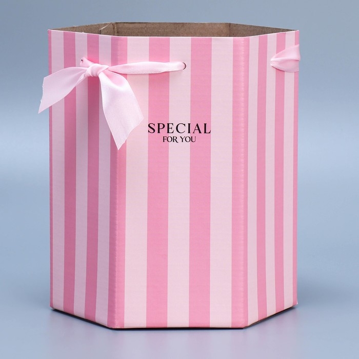 Переноска складная шестигранник «Только для тебя», 17 × 14,8 × 19,5 см