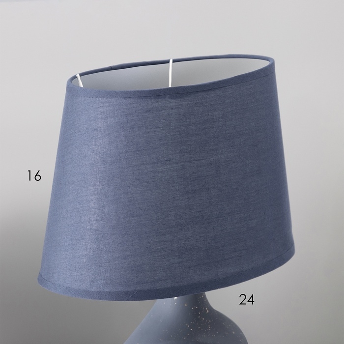 Настольная лампа с абажуром RISALUX «Анжелика», 1×40 Вт, Е14, синий, 22×22×32 см Настольная лампа с абажуром RISALUX «Анжелика», 1×40 Вт, Е14, синий, 22×22×32 см