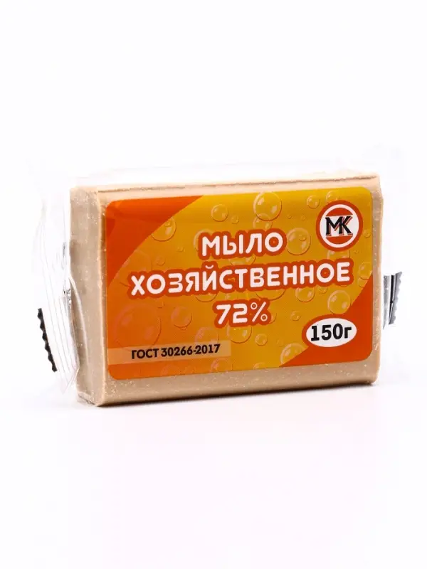 Мыло хозяйственное 72% в полиэтиленовой пленке с этикеткой, 150 г Мыло хозяйственное 72% в полиэтиленовой пленке с этикеткой, 150 г