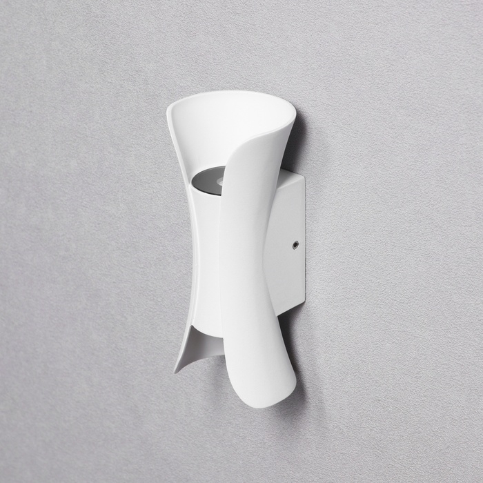 Светильник фасадный «Элегант», FSD-091, 6 Вт, 3000К, IP65, 220 В, металл, белый