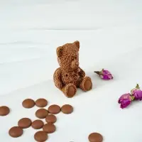 Молд «Мишутка», силикон, 5,8×5,8× 5,5 см, цвет розовый