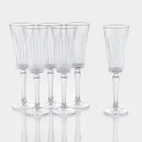 Набор бокалов для шампанского "Solennita" 6 шт, 7х23,2 см, прозрачные Набор бокалов для шампанского "Solennita" 6 шт, 7х23,2 см, прозрачные