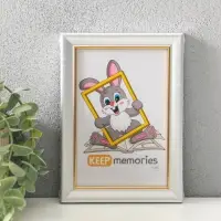 Фоторамка для фото 10&times;15 см Keep memories &laquo;Офис&raquo;, пластик под серебро, (пластиковый экран)