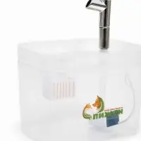 Фонтан для кошек и собак 1,5 л, 16,5 х 13 х 12 см, евророзетка, прозрачный Фонтан для кошек и собак 1,5 л, 16,5 х 13 х 12 см, евророзетка, прозрачный