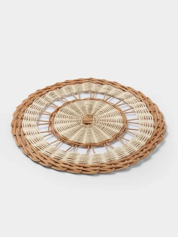 Подставка под горячее, 39&times;39&times;1 см, ротанг