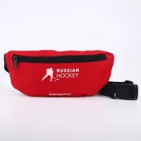 Сумка на пояс «Putin team», 32 x 8 x 15 cм, отд на молнии, красная