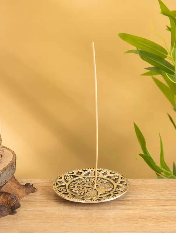 Подставка под благовония  Подставка под благовония "Древо Жизни" алюминий 11 см