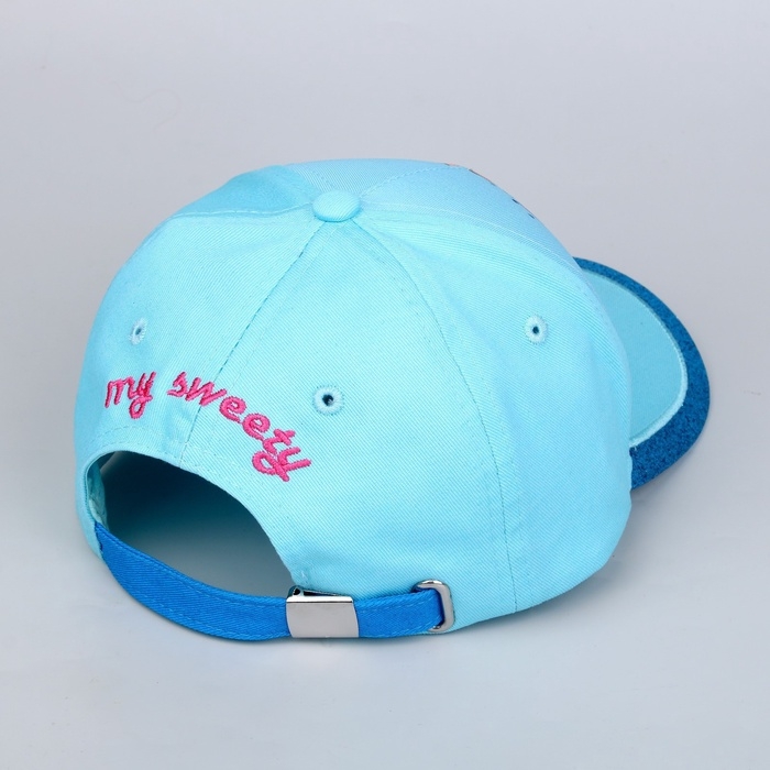 Кепка детская для девочки My sweety, голубая, р-р, 52-54 Кепка детская для девочки My sweety, голубая, р-р, 52-54