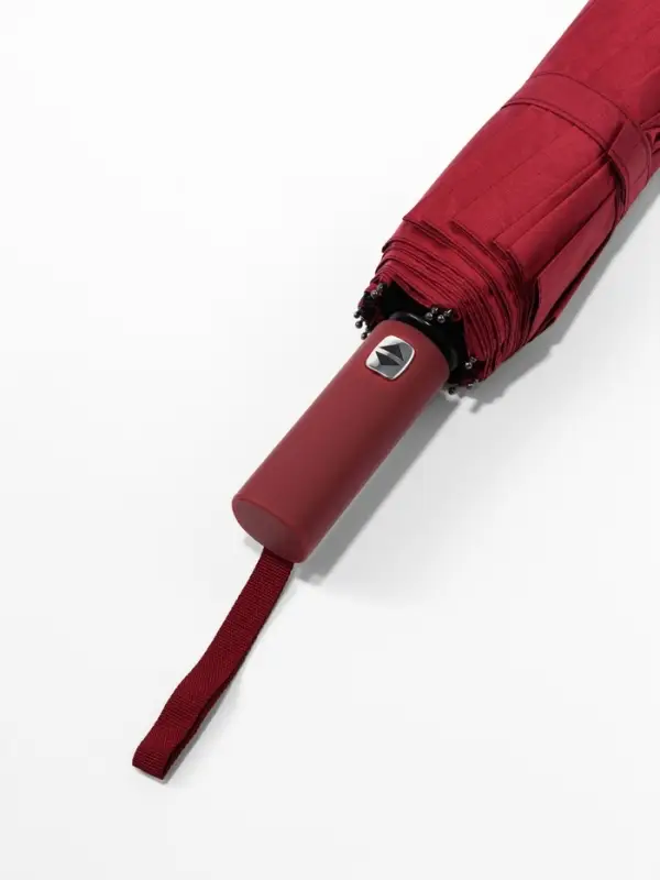 Зонт автоматический Lanford, 3 сложения, 12 спиц, R=51/60 см, d=102 см, красный