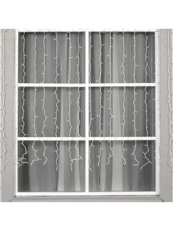 Гирлянда &laquo;Занавес&raquo; 2&times;1.5 м, IP44, УМС, белая нить, 360 LED, свечение белое, 220 В