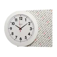 Часы настенные, серия: Классика, плавный ход, d=30 см, белый обод