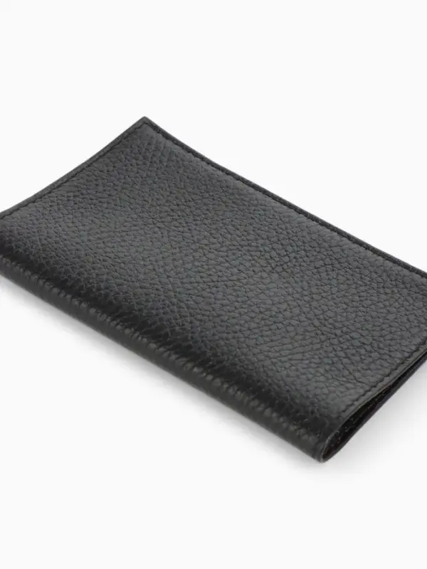 Обложка для паспорта 9,5*0,5*13,5, загран, флотер черный (2)