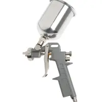 Краскораспылитель пневматический ТУНДРА, до 4 бар, сопло 1.5 мм, верхний бачок 0.6 л