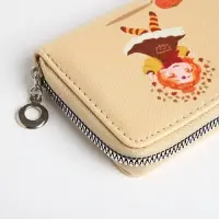 Кошелёк на молнии &laquo;Фея осени&raquo;, отдел для карт, для монет, бежевый