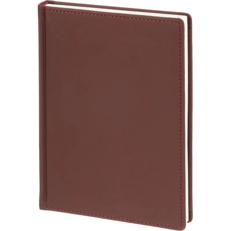 Ежедневник недатированный А5+, 136л, VELVET бордовый  3-115/02