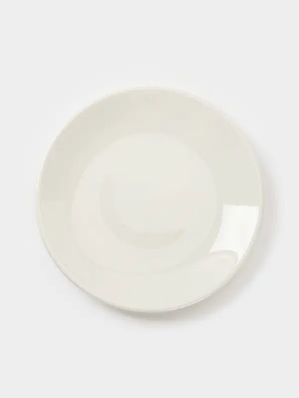 Тарелки Доляна White Label, набор 4 шт., d=18.5 см, фарфор, белые