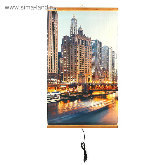 Обогреватель  Обогреватель "Домашний очаг" Ночной город, инфракрасный, 500 Вт, 15 м²