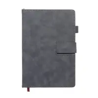 Ежедневник недатированный формат А5, с хлястиком, 128л, линия, пвх, Серый Ежедневник недатированный формат А5, с хлястиком, 128л, линия, пвх, Серый