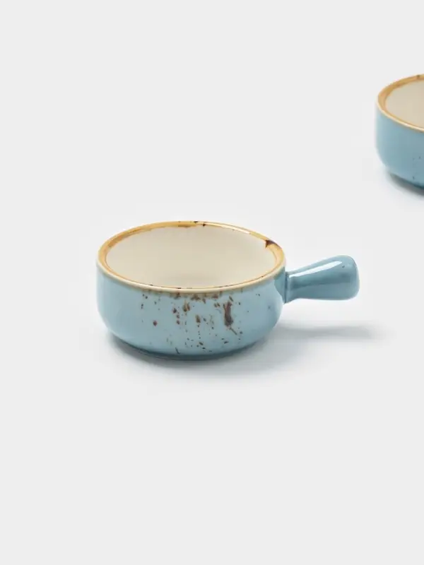 Кокотницы Magistro «Церера», набор 2 шт., 100 мл, d=7.5 см, фарфор, голубые Кокотницы Magistro «Церера», набор 2 шт., 100 мл, d=7.5 см, фарфор, голубые