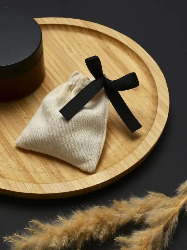 Мешочек подарочный «Нежность», 8.5×7 см, бежево-чёрный Мешочек подарочный «Нежность», 8.5×7 см, бежево-чёрный