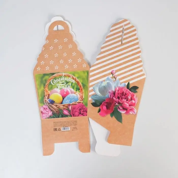 Коробка кондитерская складная, упаковка «Счастливой Пасхи», 17 х 17 х 26 см Коробка кондитерская складная, упаковка «Счастливой Пасхи», 17 х 17 х 26 см