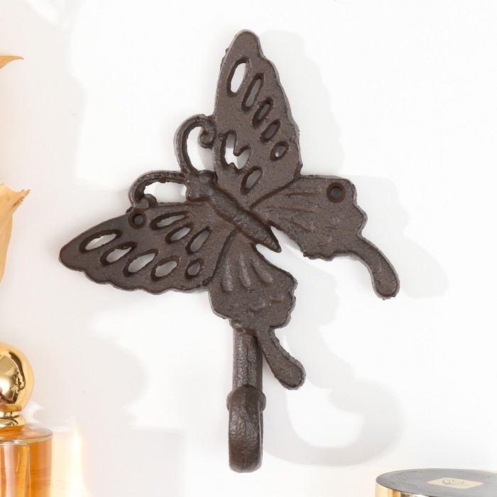 Крючок декоративный металл Крючок декоративный металл "Бабочка" 16,5х13х4 см