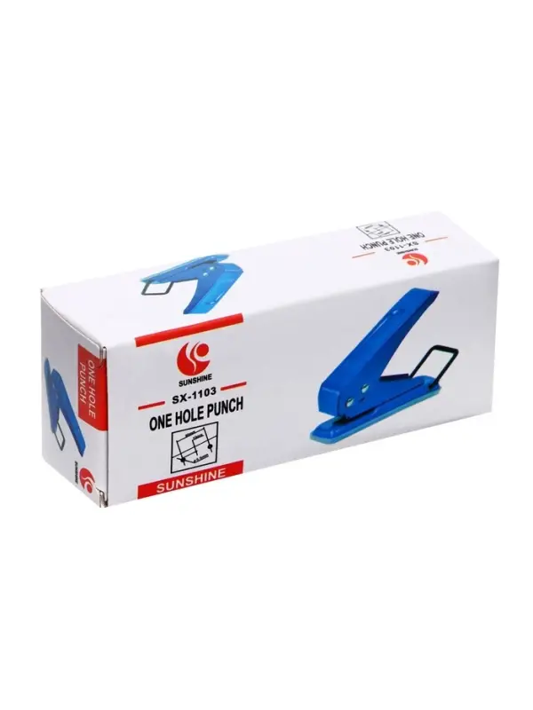 Дырокол на 1 отверстие до 10 листов металл, МИКС