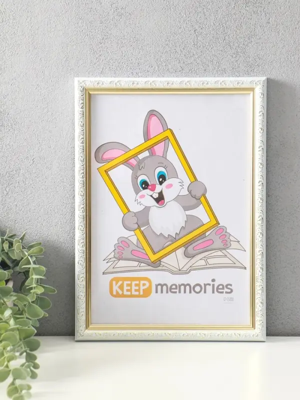 Фоторамка для фото 21&times;30 см Keep memories &laquo;Винтаж&raquo;, белый с золотом, (пластик)