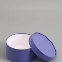 Подарочная коробка, фиолетовая, завальцованная без окна, 18&times;10 см