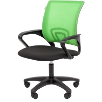 Кресло ТП 304 LT сетка/ткань,св-зеленый/черный,пластик