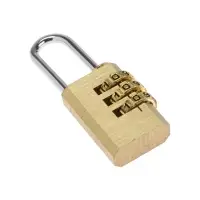 Замок навесной кодовый ТУНДРА ZK009, медь