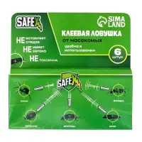 Клеевая ловушка от насекомых SAFEX, набор 6 шт.