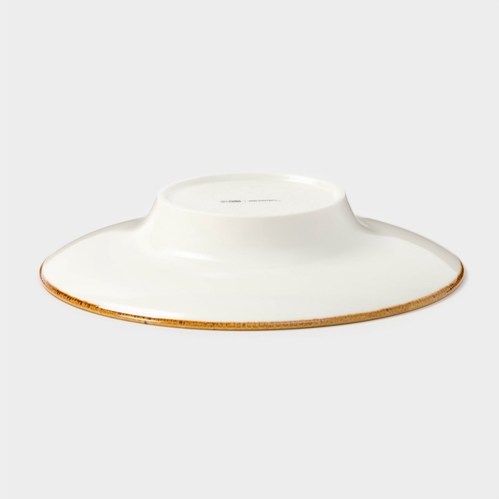 Тарелка керамическая для пасты Magistro «Церера», 160 мл, d=21 см, цвет белый