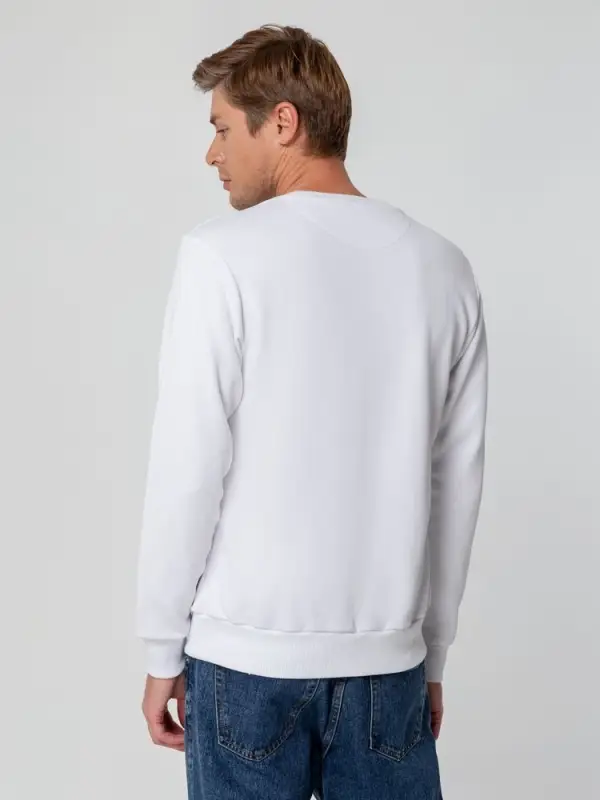 Свитшот унисекс Sublimatism, белый, размер S Свитшот унисекс Sublimatism, белый, размер S