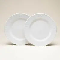 Тарелки SL Home &laquo;Винтаж фрэнч&raquo;, d=27 см, набор 2 шт., фарфор, белые