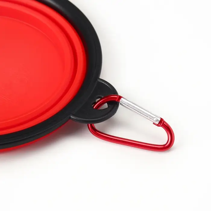 Миска силиконовая, складная, 350 мл, 13 см, красная Миска силиконовая, складная, 350 мл, 13 см, красная